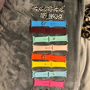 Several Apple Watch bands multiple colors